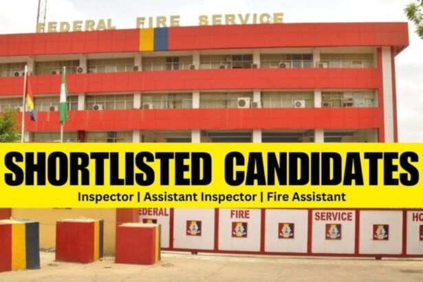 Federal Fire Service Shortlisted Candidates 2024